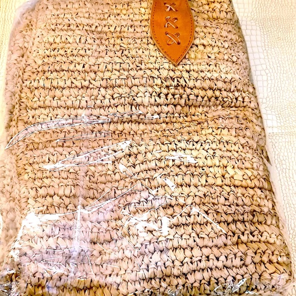 Rare New, Hi-end, Unique, Beautiful, Hand-Woven Twined Beach Bag 100% Raffia - Picture 5 of 8